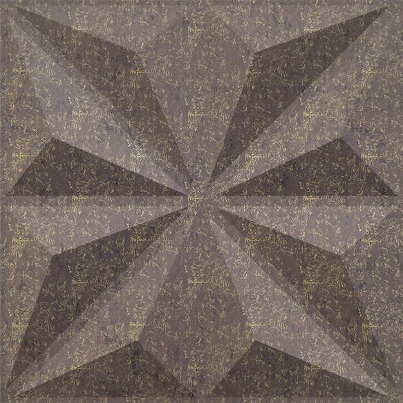 Elevate Interior Panels Magnum Brown Crystal 3D Wall Panel 1.6x1.6 ft designer louvers Brown Brown_Crystal