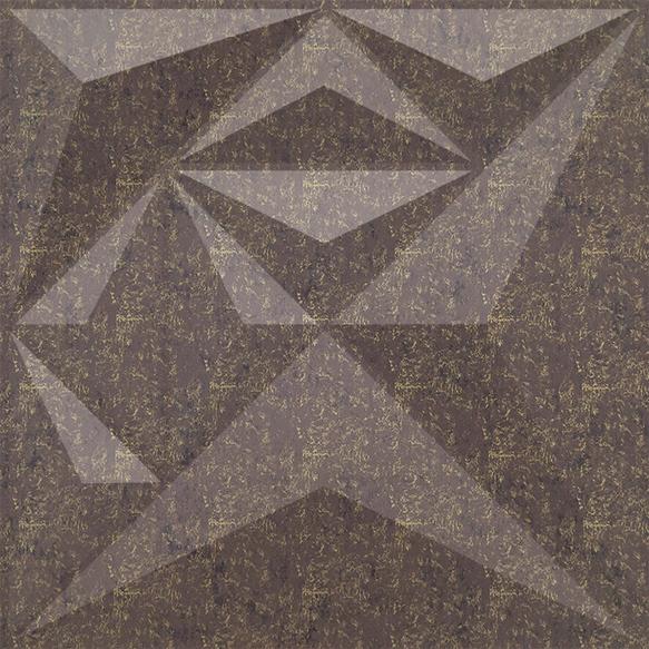 Elevate Interior Panels Magnum Brown Diamond 3D Wall Panel 1.6x1.6 ft designer louvers Brown Brown_Diamond