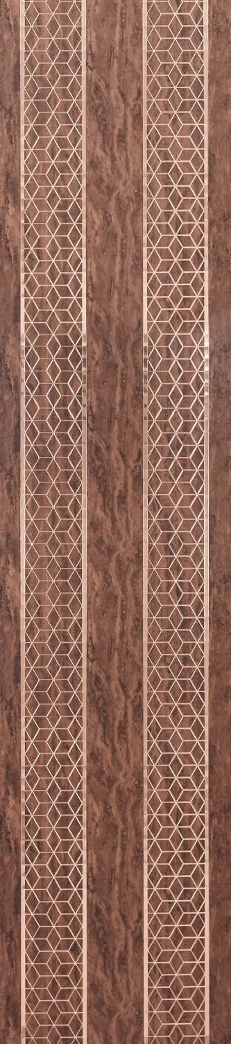 Decorative Wall Panel Designer Brown 8x2 Ft - Ed1004
