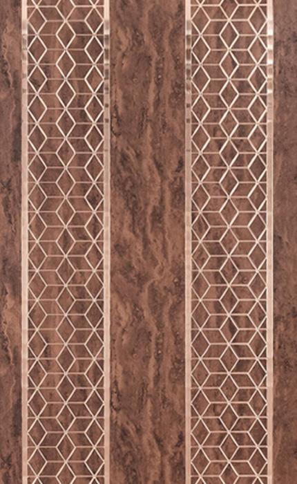 Decorative Wall Panel Designer Brown 8x2 Ft - Ed1004