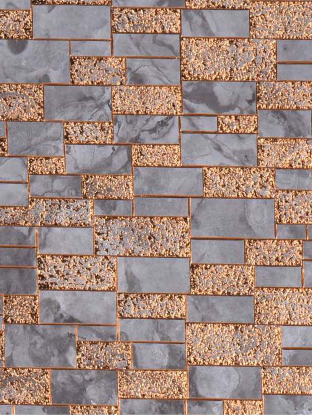 Decorative Wall Panel Designer Brown 8x2 Ft - Ed 521