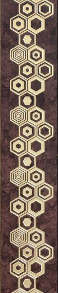 Decorative Wall Panel Designer Brown 8x2 Ft - Ed 902