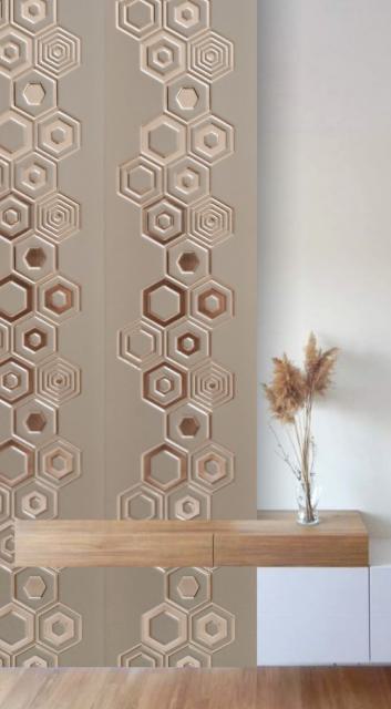 Decorative Wall Panel Designer Brown 8x2 Ft - Ed 904