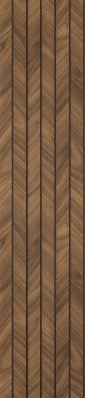 Brown Geometric Charcoal Louvers Designer 8x0.83 Ft - Ed 82016