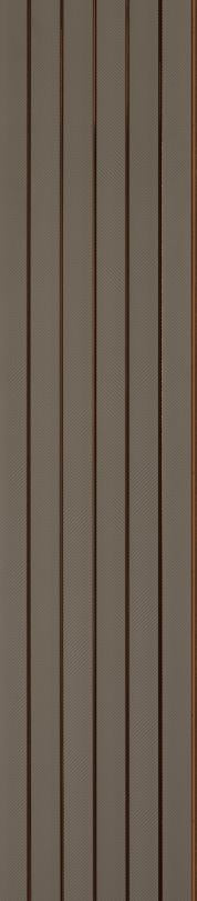 Brown Geometric Charcoal Louvers Designer 8x0.83 Ft - Ed 82018