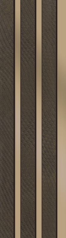 Premium Charcoal Panel Brown Leather Look Charcoal Louver/Panel 8x0.42 ft fabric Brown PN 05465