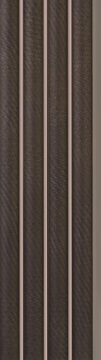 Premium Charcoal Panel Brown Leather Look Charcoal Louver/Panel 8x0.42 ft fabric Brown PN 05504
