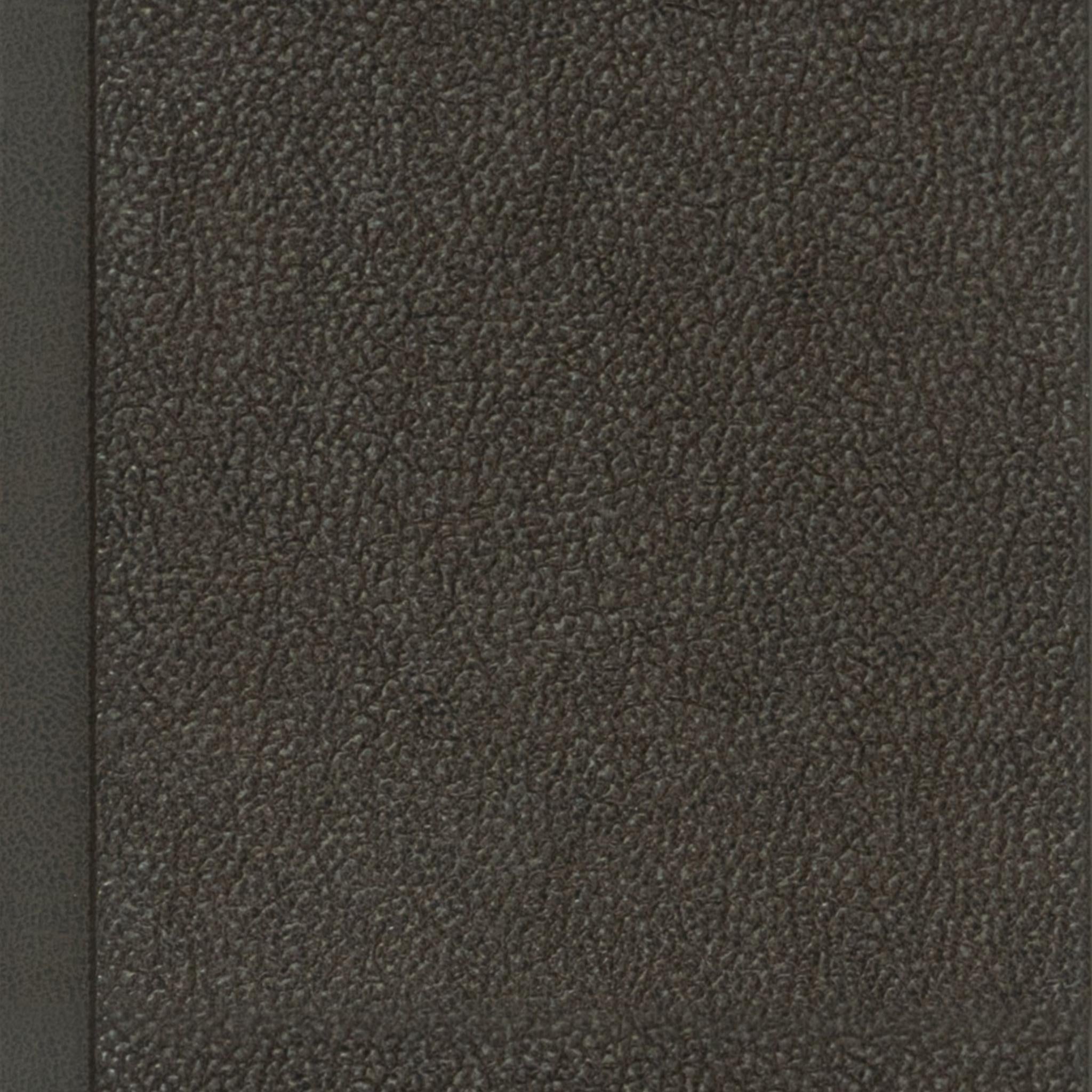 Brown Leather Charcoal Louver Fabric 9.5x0.39 Ft - Wl 2802
