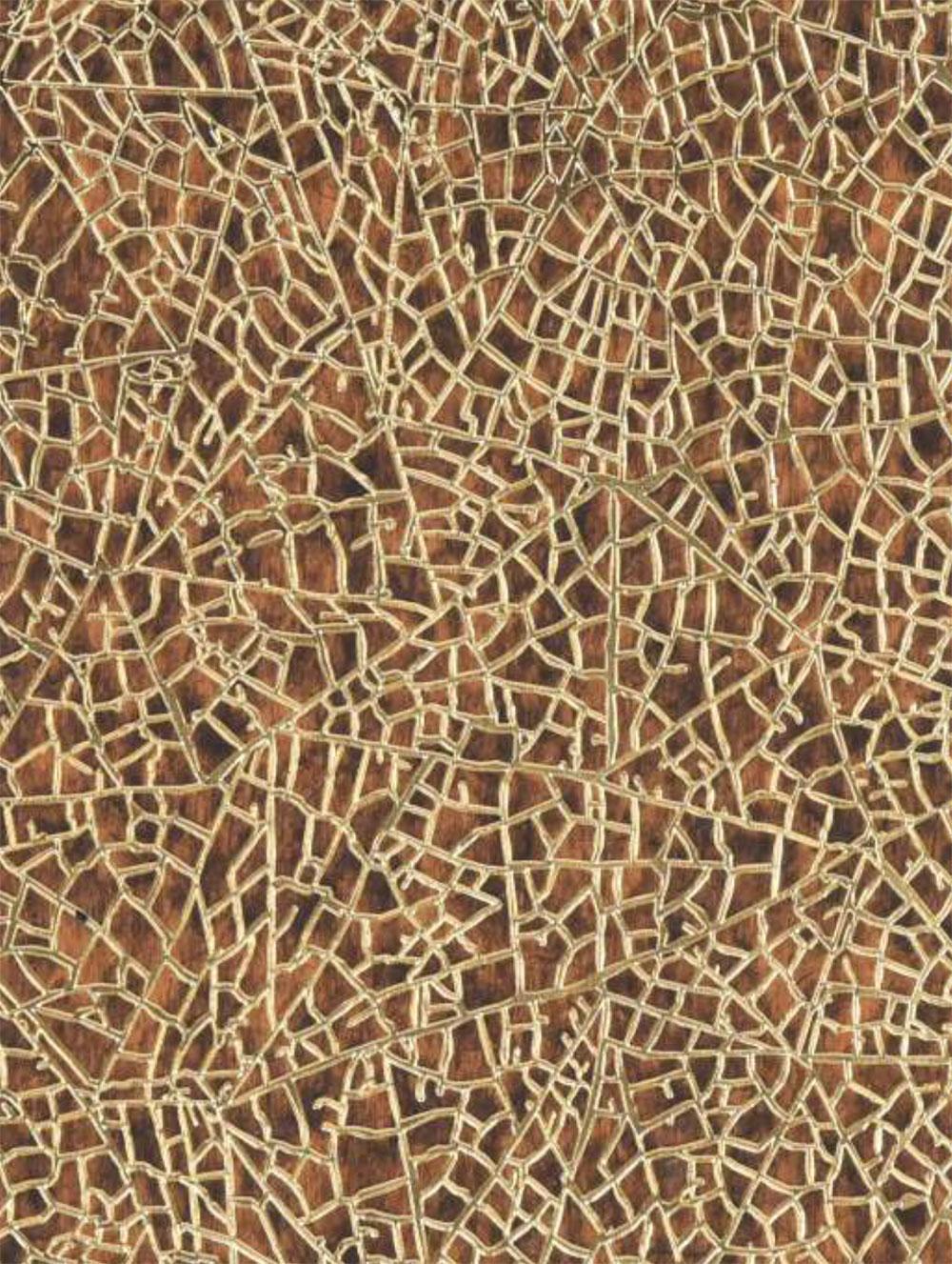 Charcoal Decorative Wall Panel Wood Brown 8x2 Ft - Ed 519