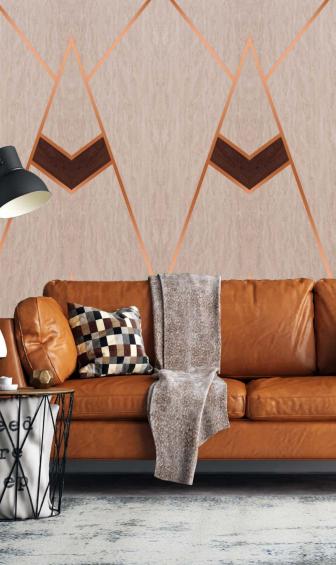 Decorative Wall Panel Wood Brown 8x2 Ft - Ed 8324