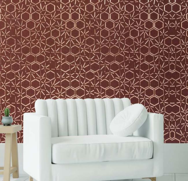 Decorative Wall Panel Wood Brown 8x4 Ft - Ed 18123