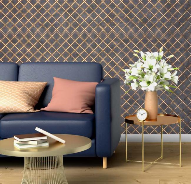 Charcoal Decorative Wall Panel Wood Brown 8x4 Ft - Ed 18126