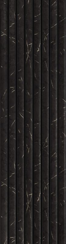 Brown Luxury Charcoal Louvers Wood 8x0.83 Ft - Ed 82010