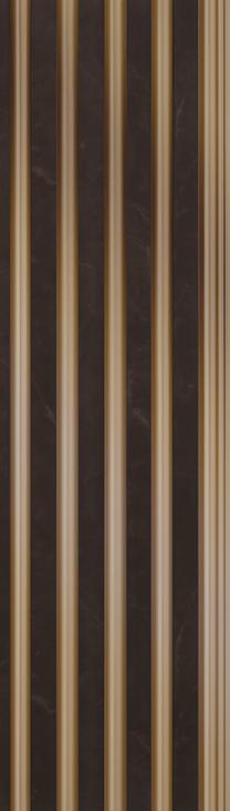 Premium Charcoal Panel Brown Marble Look Charcoal Louver/Panel 8x0.42 ft marble & stone Brown PN 05492