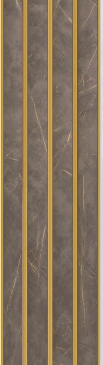 Marbles & Stones Brown Marble Look Charcoal Louver/Panel 8x0.42 ft marble & stone Brown PN 05502
