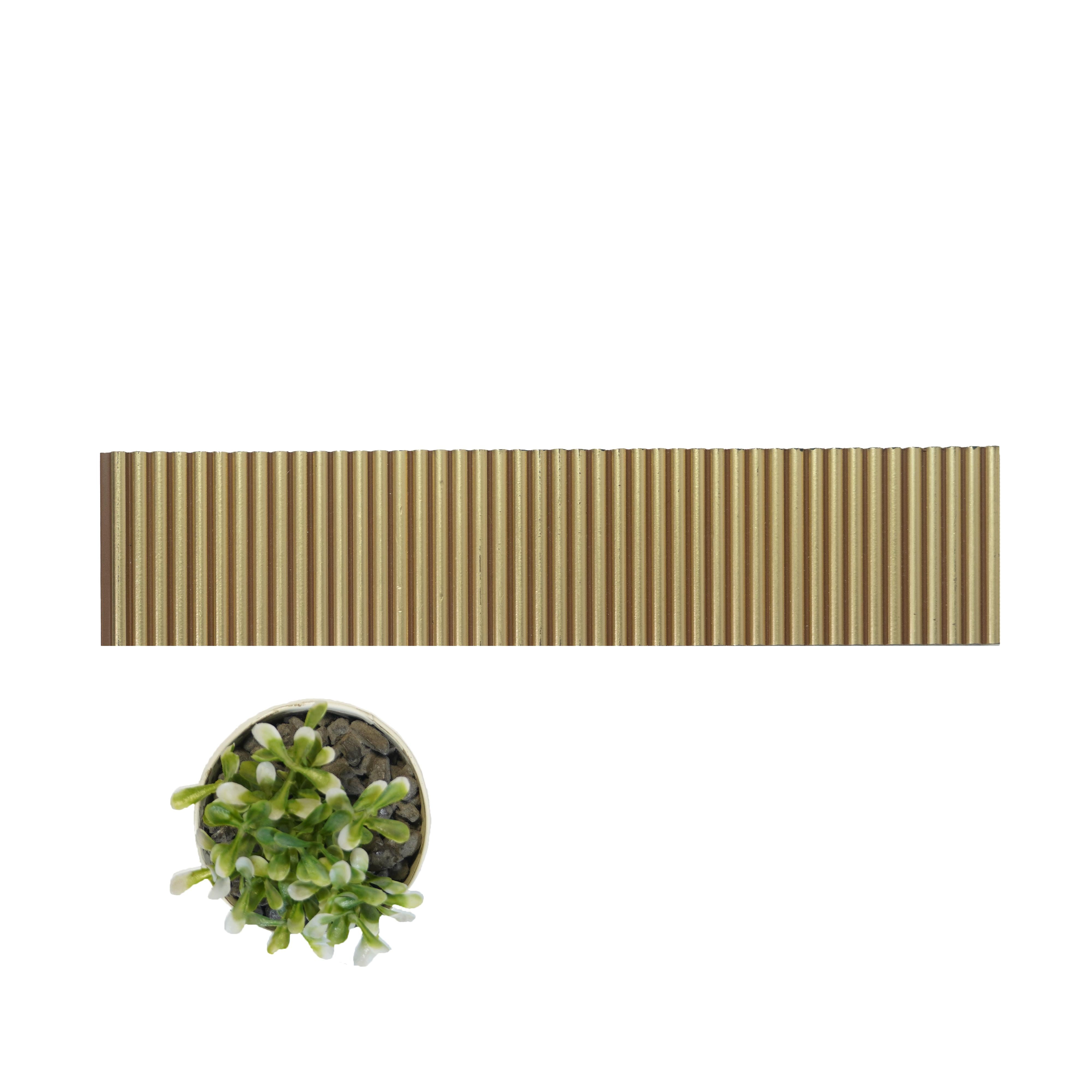Brown Metallic Charcoal Louver 8x1 Ft - Pn 00739