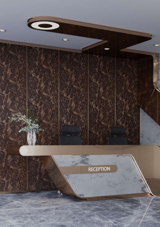 Brown Metallic Charcoal Louver 8x2 Ft - An 9814