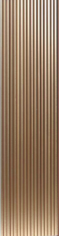 Brown Metallic Charcoal Louvers Panel 8x0.52 Ft - Pn 00540