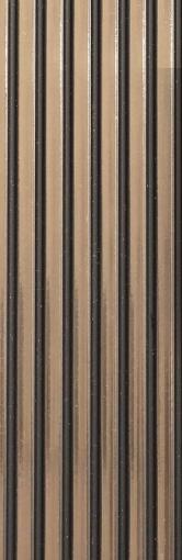 Brown Metallic Charcoal Louver 9.5x0.32 Ft - Pn 00469