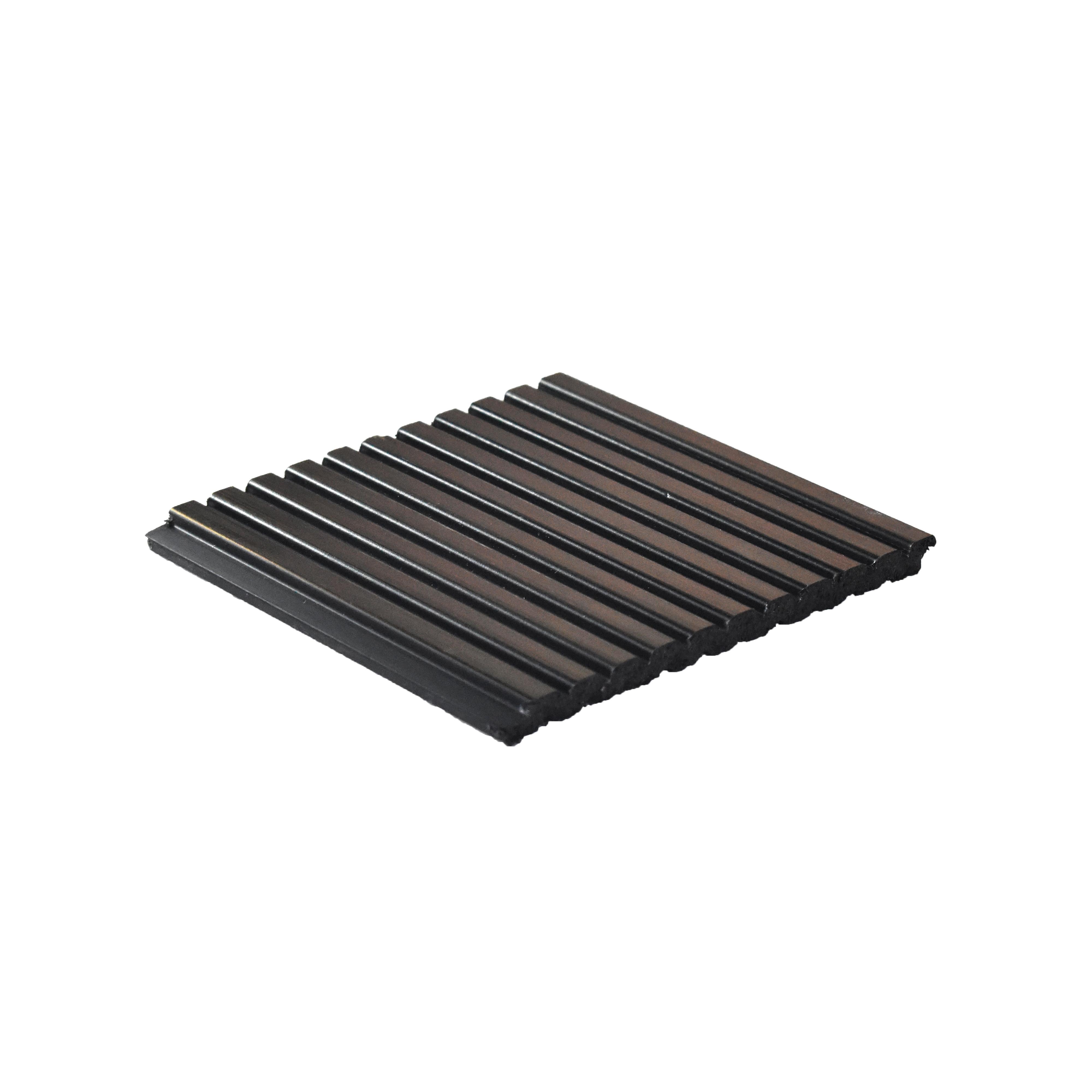 Brown Metallic Charcoal Louver 9.5x0.32 Ft - Pn 00469