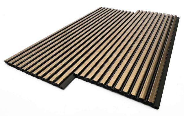 Brown Metallic Charcoal Louver 9.5x0.32 Ft - Pn 00469