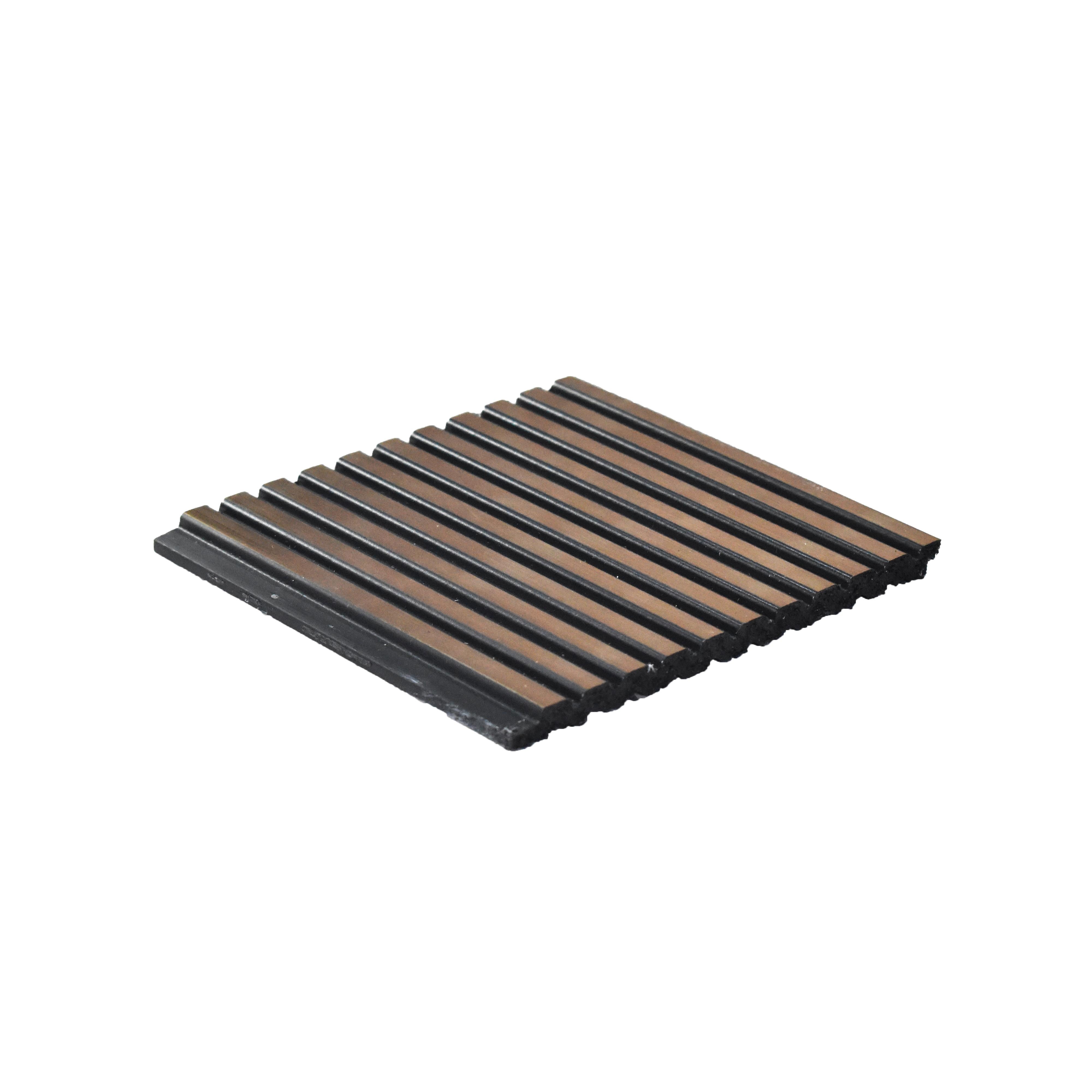 Brown Metallic Charcoal Louvers Panel 9.5x0.32 Ft - Pn 00479