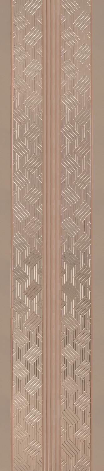 Decorative Wall Panel Designer Brown 8x2 Ft - Ed1007