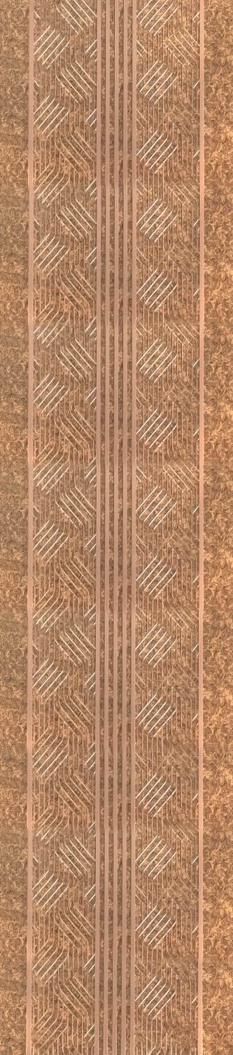 Decorative Wall Panel Designer Brown 8x2 Ft - Ed1009