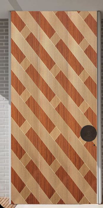 Decorative Wall Panel Designer Brown 8x2 Ft - Ed 913