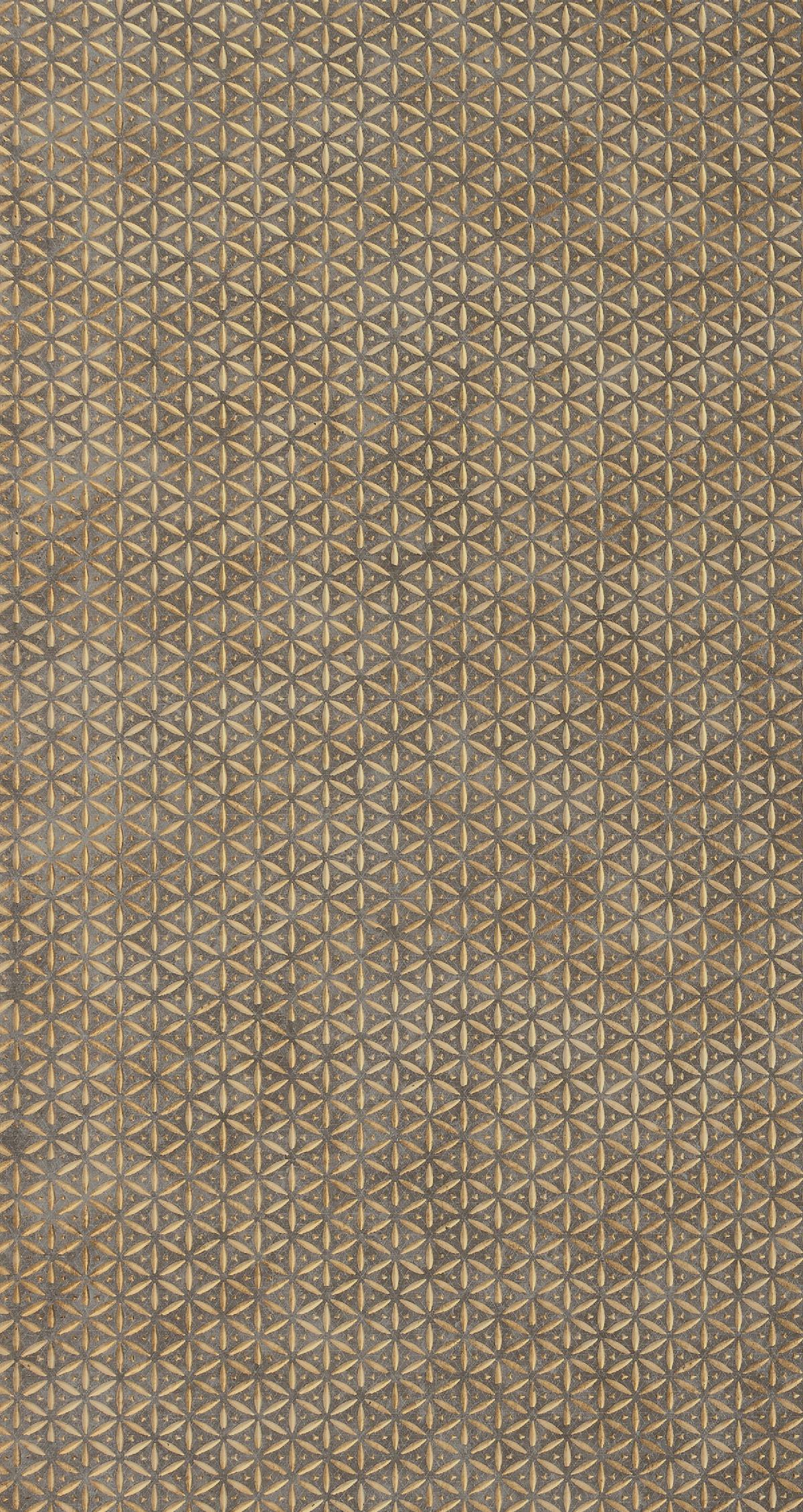 Patterned Charcoal Decorative Wall Panel Designer Brown 8x2 Ft - Pn 00363 B