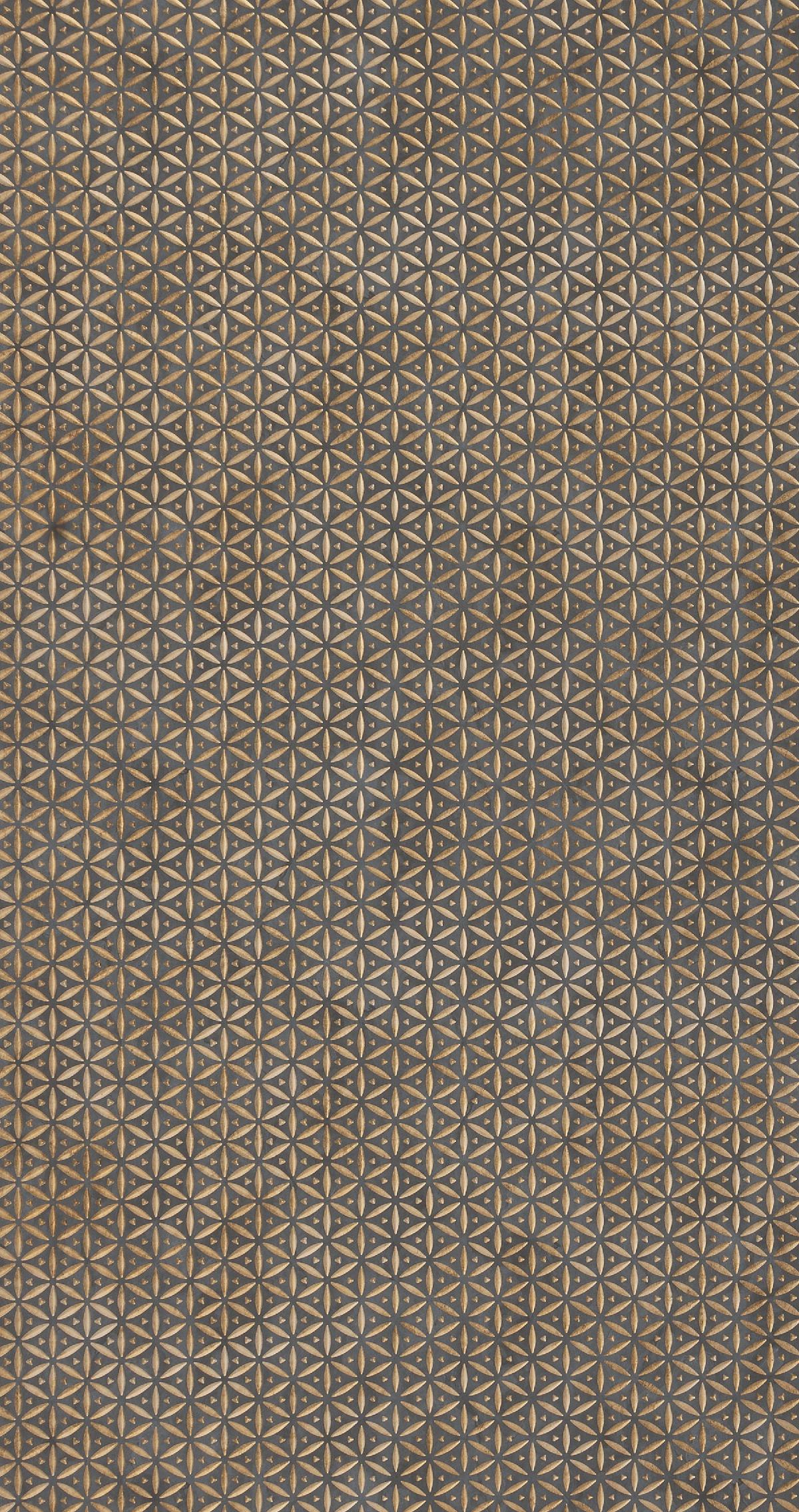 Patterned Charcoal Decorative Wall Panel Designer Brown 8x2 Ft - Pn 00363 C