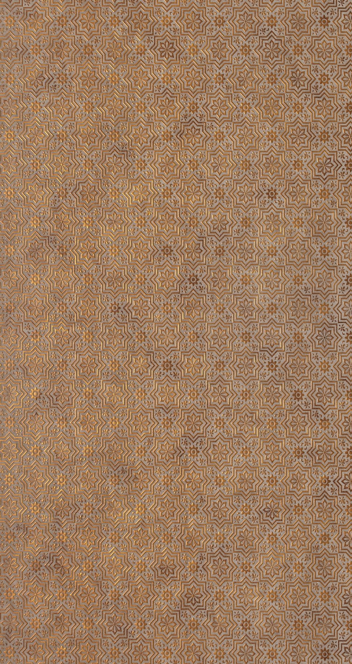 Patterned Charcoal Decorative Wall Panel Designer Brown 8x2 Ft - Pn 00364 A