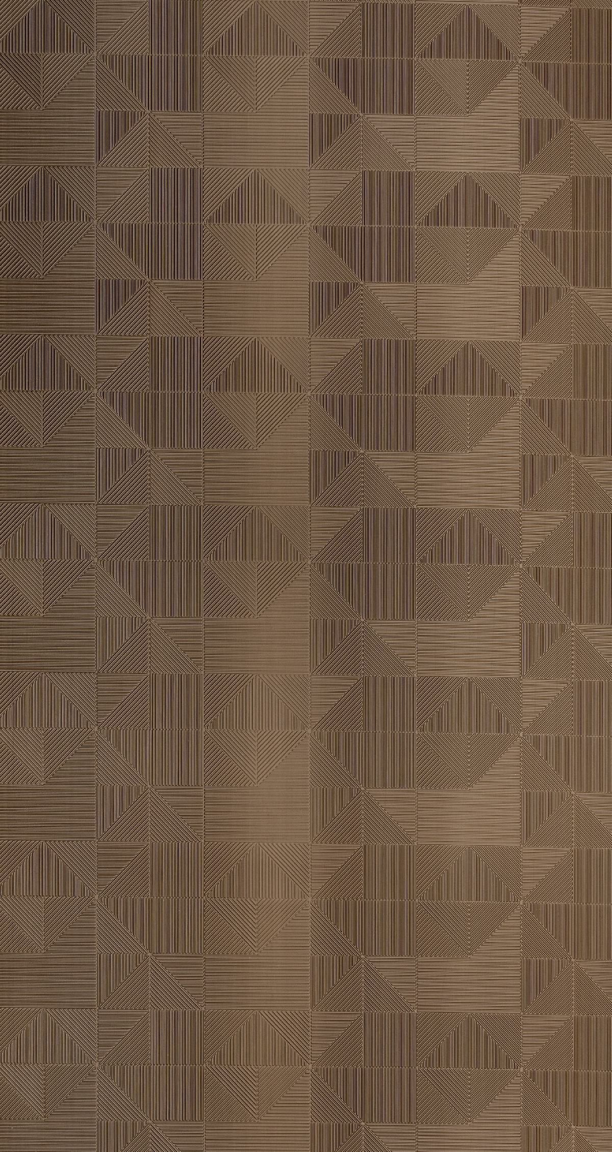 Patterned Charcoal Decorative Wall Panel Designer Brown 8x2 Ft - Pn 00367 A
