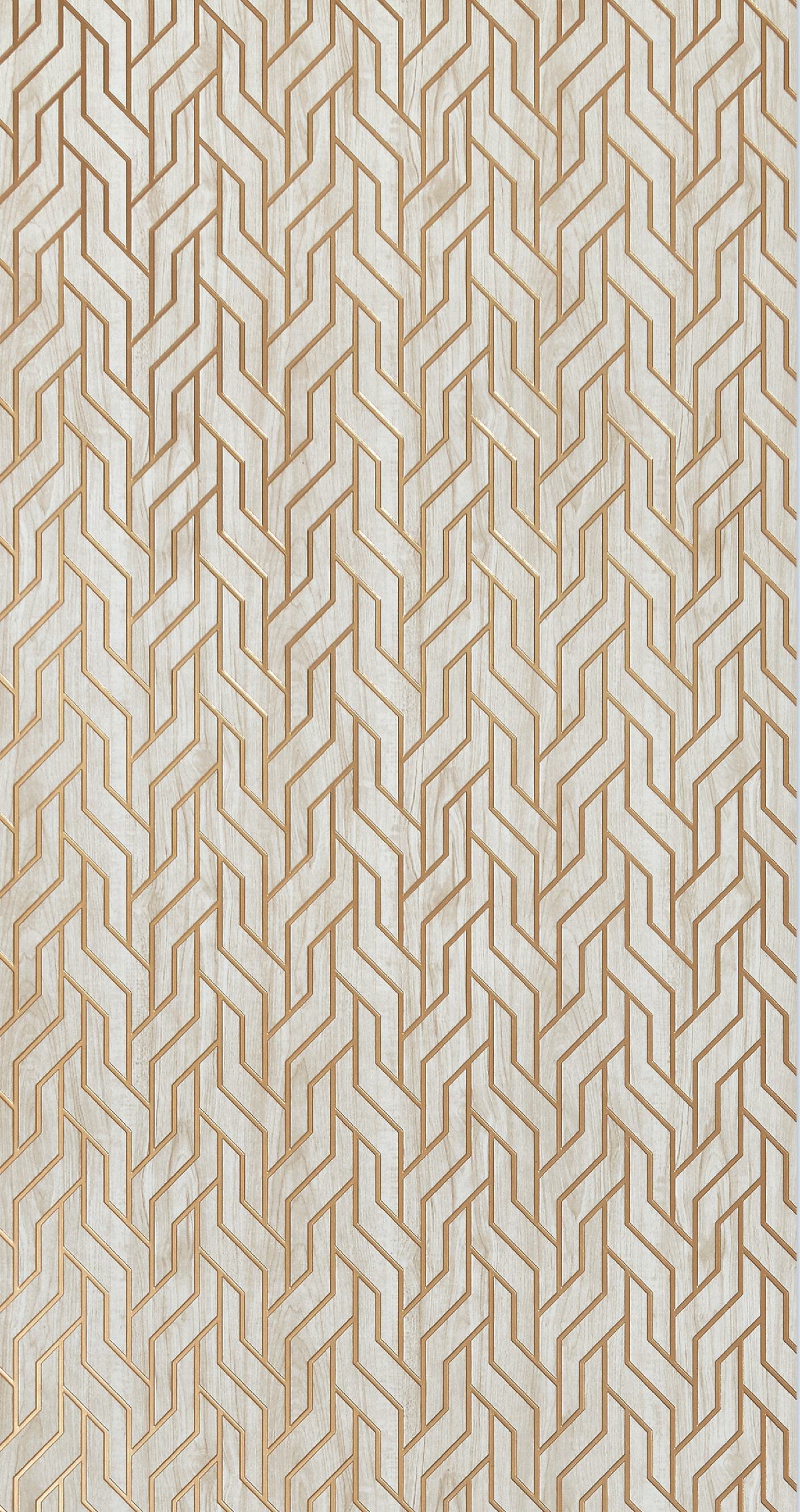 Patterned Charcoal Decorative Wall Panel Designer Brown 8x2 Ft - Pn 00375 B