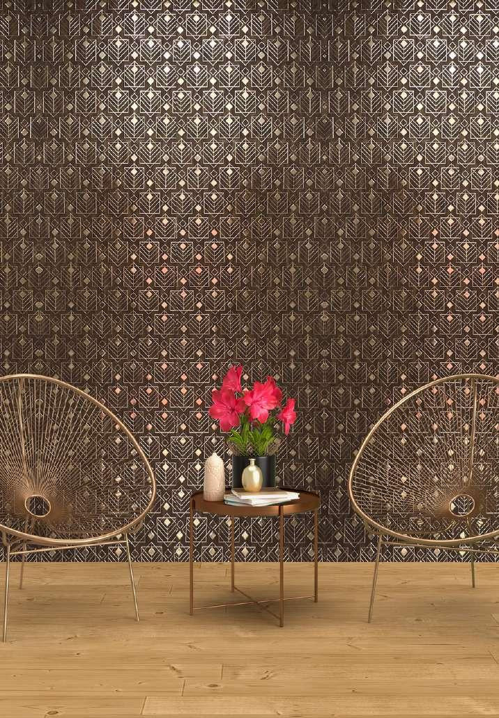 Decorative Wall Panel Designer Brown 8x2 Ft - Pn 03824
