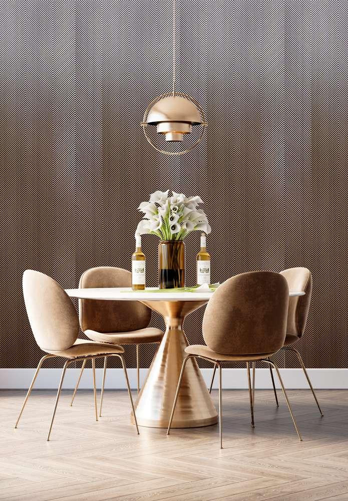 Decorative Wall Panel Designer Brown 8x2 Ft - Pn 03828