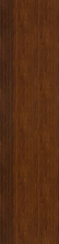 Brown Patterned Charcoal Louver Designer 8x2 Ft - An 9824