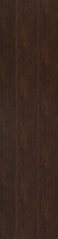 Brown Patterned Charcoal Louver Designer 8x2 Ft - An 9825