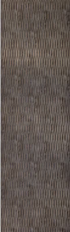 Brown Patterned Charcoal Louver Designer 8x2 Ft - Tr 9602