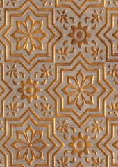 Brown Patterned Charcoal Louver Designer 8x2 Ft - Tr 9603