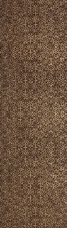 Brown Patterned Charcoal Louver Designer 8x2 Ft - Tr 9604