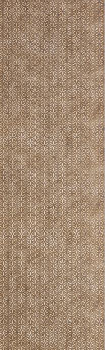 Brown Patterned Charcoal Louver Designer 8x2 Ft - Tr 9606