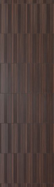 Brown Patterned Charcoal Louver Designer 8x2 Ft - Tr 9616
