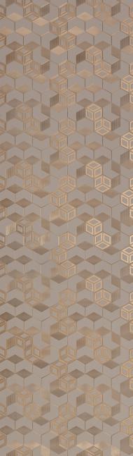 Brown Patterned Charcoal Louver Designer 8x2 Ft - Tr 9621