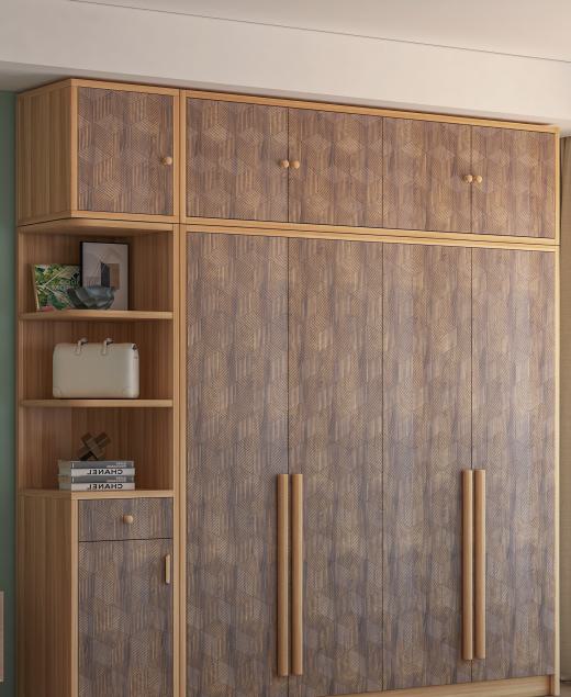 Brown Patterned Charcoal Louver Designer 8x2 Ft - Tr 9629