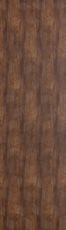 Brown Patterned Charcoal Louver Designer 8x2 Ft - Tr 9629