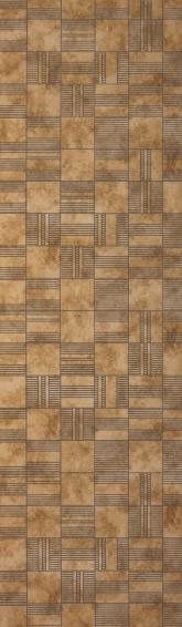 Brown Patterned Charcoal Louver Designer 8x2 Ft - Tr 9635