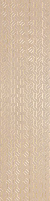 Brown Patterned Charcoal Louver Designer 8x2 Ft - Tr 9638