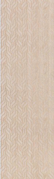 Brown Patterned Charcoal Louver Designer 8x2 Ft - Tr 9639