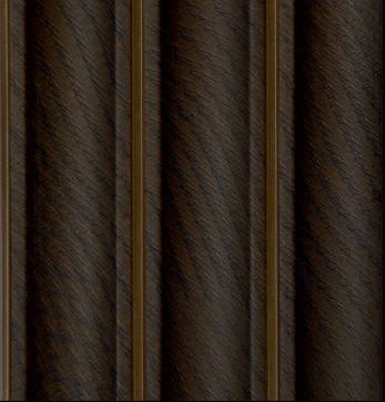 Brown Patterned Charcoal Louver Designer 8x0.41 Ft - Fl 1644